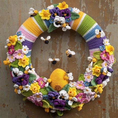  flower wreath pattern